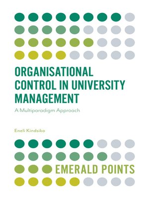 cover image of Organisational Control in University Management